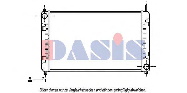 AKS DASIS 132320T Радіатор, охолодження двигуна