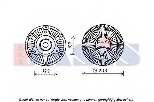 AKS DASIS 138066N Зчеплення, вентилятор радіатора