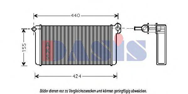 AKS DASIS 139280N Теплообмінник, опалення салону