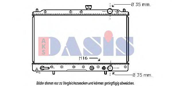 AKS DASIS 141240N Радіатор, охолодження двигуна