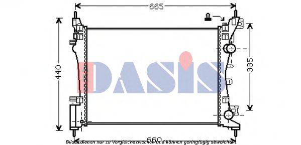 AKS DASIS 150068N Радіатор, охолодження двигуна