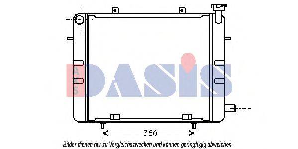 AKS DASIS 150250N Радіатор, охолодження двигуна