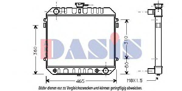 AKS DASIS 151330N Радіатор, охолодження двигуна