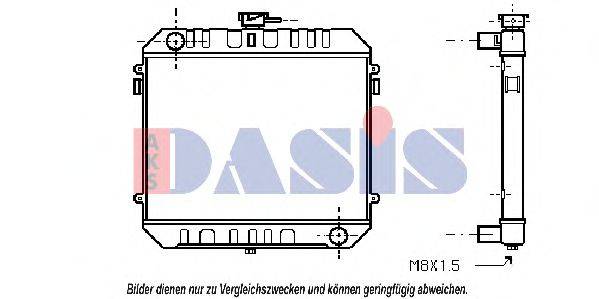 AKS DASIS 151380N Радіатор, охолодження двигуна