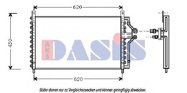 AKS DASIS 152020N Конденсатор, кондиціонер