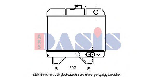 AKS DASIS 160250N Радіатор, охолодження двигуна