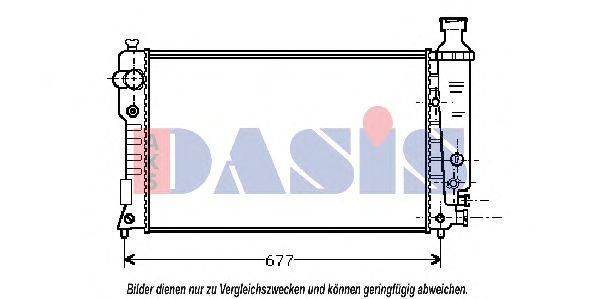 AKS DASIS 161290N Радіатор, охолодження двигуна