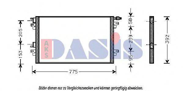 AKS DASIS 182002N Конденсатор, кондиціонер