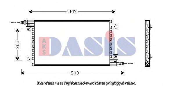 AKS DASIS 182350N Конденсатор, кондиціонер