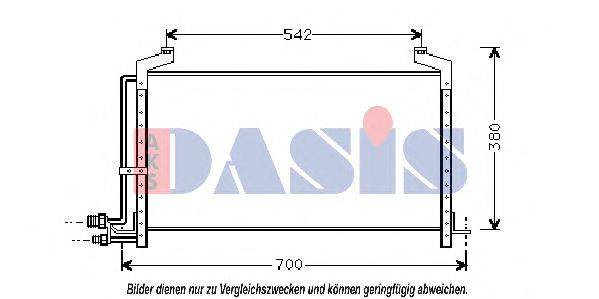 AKS DASIS 192010N Конденсатор, кондиціонер