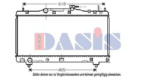 AKS DASIS 210039N Радіатор, охолодження двигуна