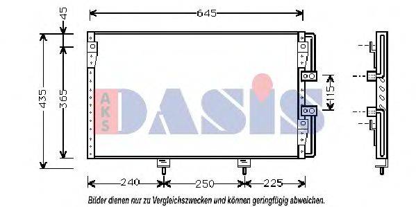 AKS DASIS 210065N Конденсатор, кондиціонер