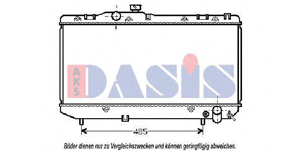 AKS DASIS 210940N Радіатор, охолодження двигуна