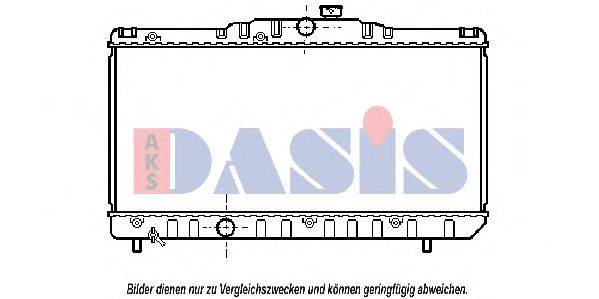AKS DASIS 211010N Радіатор, охолодження двигуна
