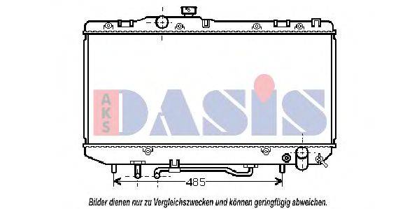 AKS DASIS 211560N Радіатор, охолодження двигуна