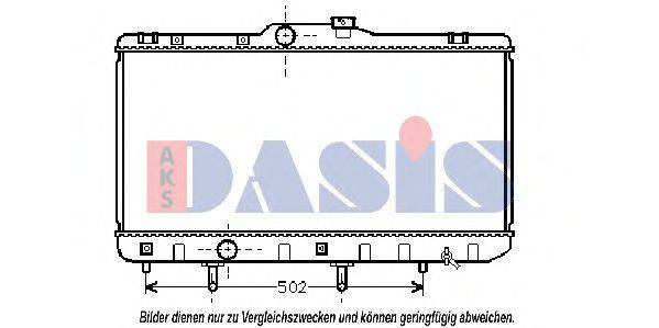 AKS DASIS 211750N Радіатор, охолодження двигуна