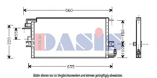 AKS DASIS 212680N Конденсатор, кондиціонер