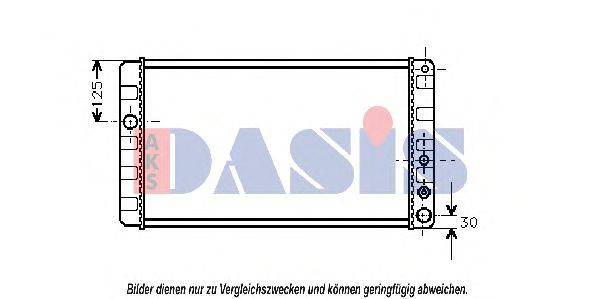 AKS DASIS 220390N Радіатор, охолодження двигуна