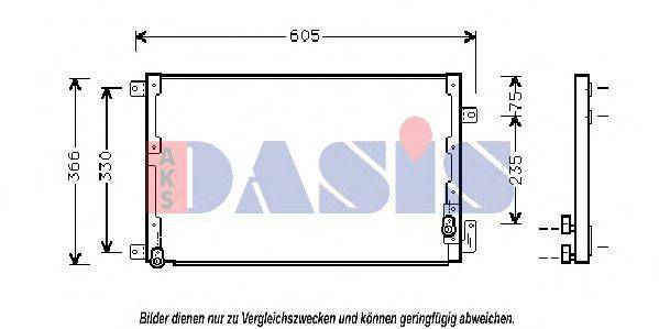 AKS DASIS 302160N Конденсатор, кондиціонер