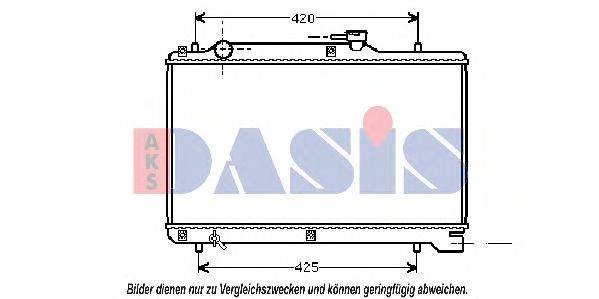 AKS DASIS 320012N Радіатор, охолодження двигуна