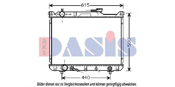 AKS DASIS 320023N Радіатор, охолодження двигуна