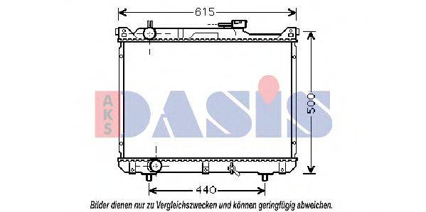 AKS DASIS 320026N Радіатор, охолодження двигуна