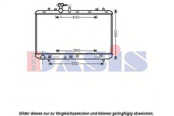 AKS DASIS 320036N Радіатор, охолодження двигуна