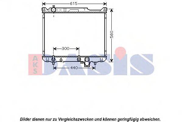 AKS DASIS 320038N Радіатор, охолодження двигуна