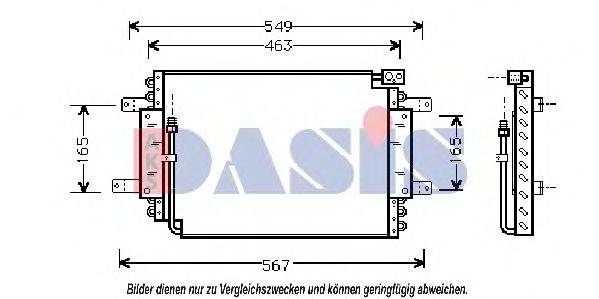 AKS DASIS 322010N Конденсатор, кондиціонер