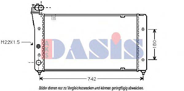 AKS DASIS 330130N Радіатор, охолодження двигуна