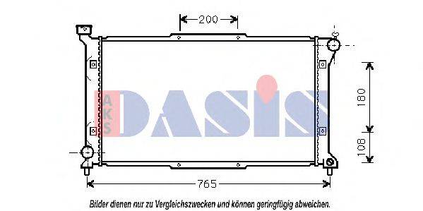 AKS DASIS 350230N Радіатор, охолодження двигуна