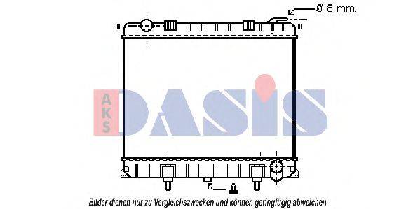 AKS DASIS 370560N Радіатор, охолодження двигуна