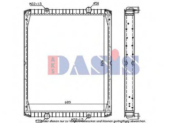 AKS DASIS 390012N Радіатор, охолодження двигуна