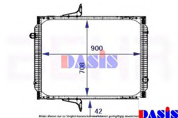 AKS DASIS 390014N Радіатор, охолодження двигуна