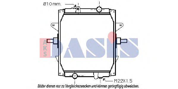 AKS DASIS 390016N Радіатор, охолодження двигуна