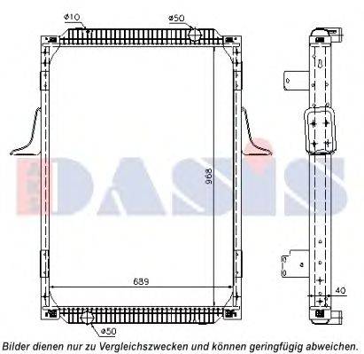 AKS DASIS 390019N Радіатор, охолодження двигуна