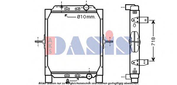 AKS DASIS 390028N Радіатор, охолодження двигуна