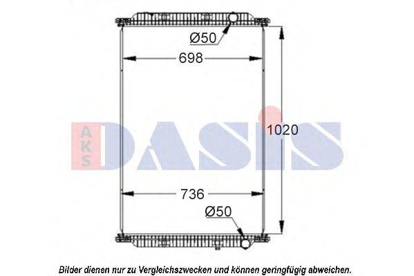 AKS DASIS 390028S Радіатор, охолодження двигуна