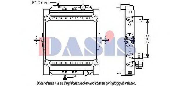 AKS DASIS 390032N Радіатор, охолодження двигуна