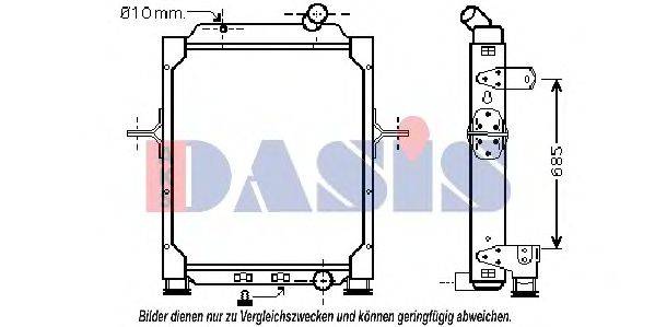 AKS DASIS 390033N Радіатор, охолодження двигуна