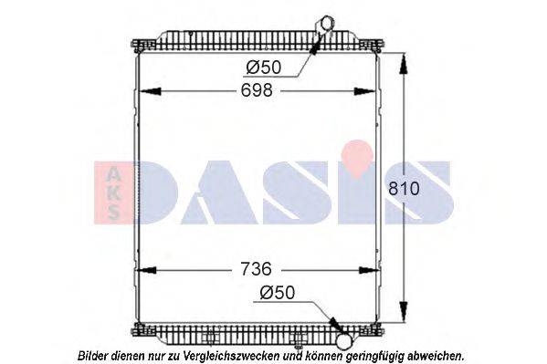 AKS DASIS 390033S Радіатор, охолодження двигуна