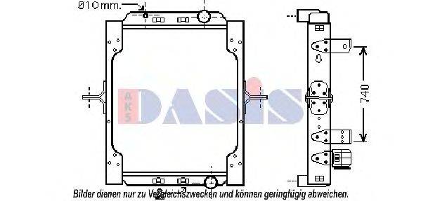 AKS DASIS 390036N Радіатор, охолодження двигуна