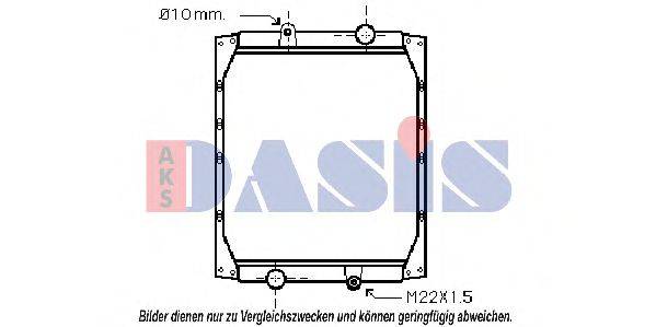 AKS DASIS 390240N Радіатор, охолодження двигуна