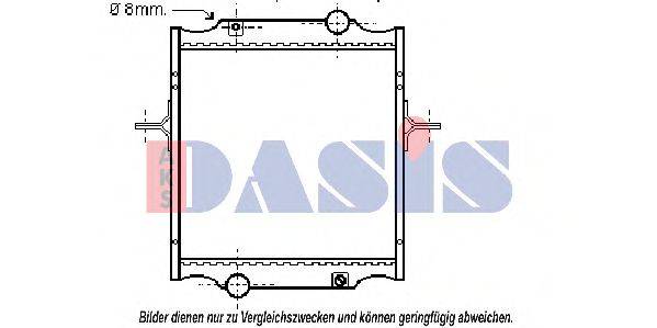 AKS DASIS 390260N Радіатор, охолодження двигуна