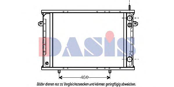 AKS DASIS 390270T Радіатор, охолодження двигуна