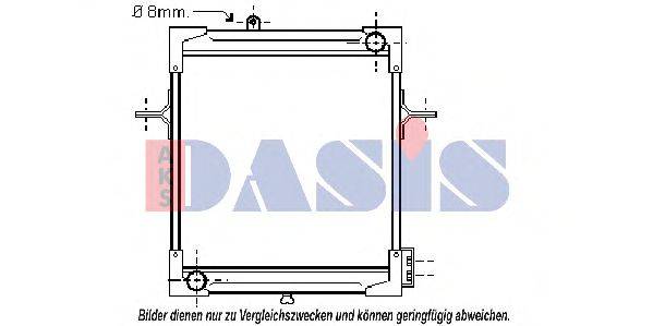 AKS DASIS 390310N Радіатор, охолодження двигуна