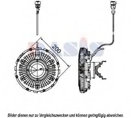 AKS DASIS 398049N Зчеплення, вентилятор радіатора