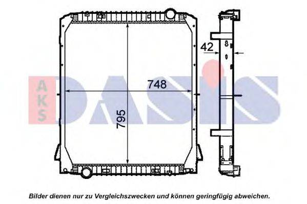 AKS DASIS 400043N Радіатор, охолодження двигуна