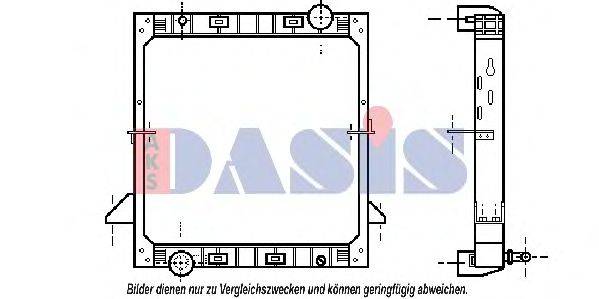 AKS DASIS 400210N Радіатор, охолодження двигуна