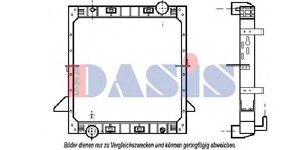 AKS DASIS 400220N Радіатор, охолодження двигуна